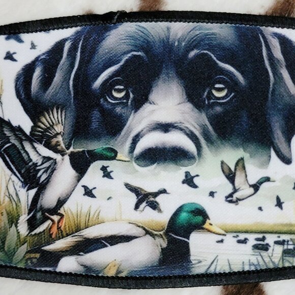 Lab Duck Hunting Western DYI Fabric Hat Patch Glue Iron On Sew Custom Hat Patch - Picture 5 of 5